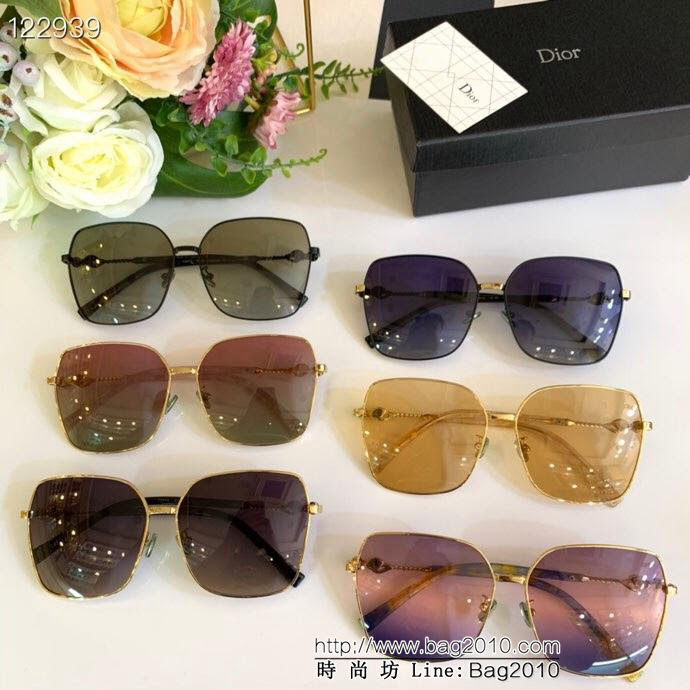 DIOR-迪奧 新款墨鏡 方形金屬太陽鏡 精緻優雅 鑲鑽設計  lly1299